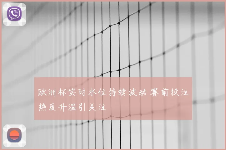 欧洲杯实时水位持续波动 赛前投注热度升温引关注